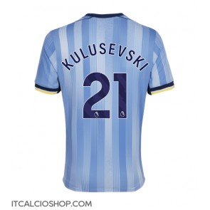 Tottenham Hotspur Dejan Kulusevski #21 Seconda Maglia 2024-25 Manica Corta